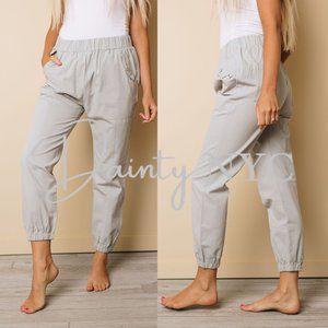 Gray Pocket Joggers